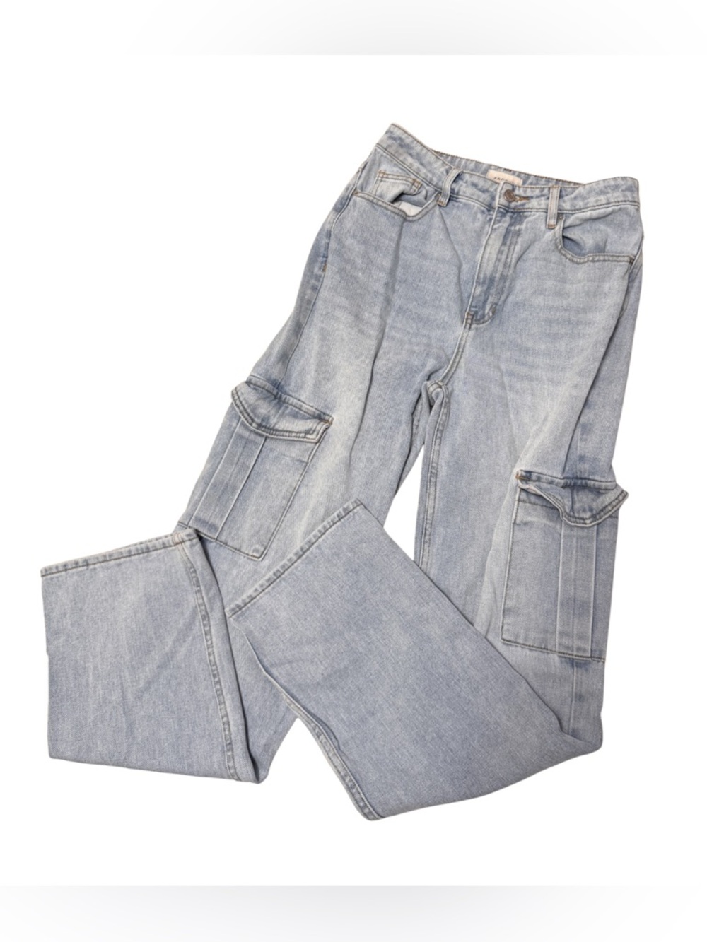 PacSun 90’s Y2K Cargo pocket light wash denim jeans - Picture 2 of 5